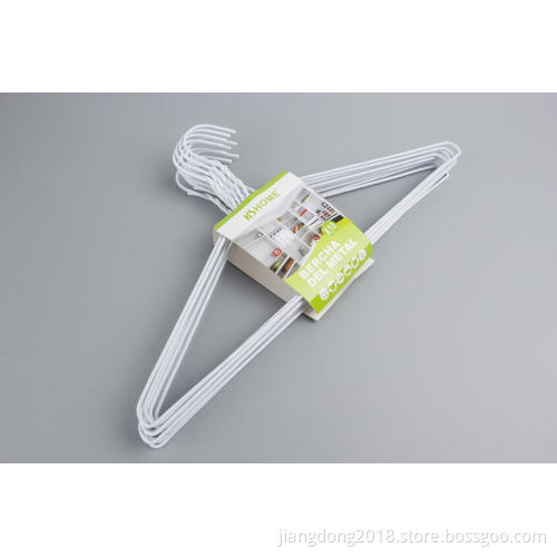 White Plastic Coated Wire Hanger